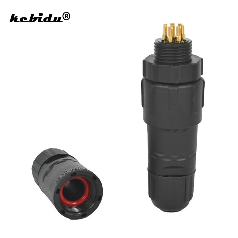 Kebidu новый промышленный M14-8P 5A 400V светодиодный 8 Pin Водонепроницаемый IP68