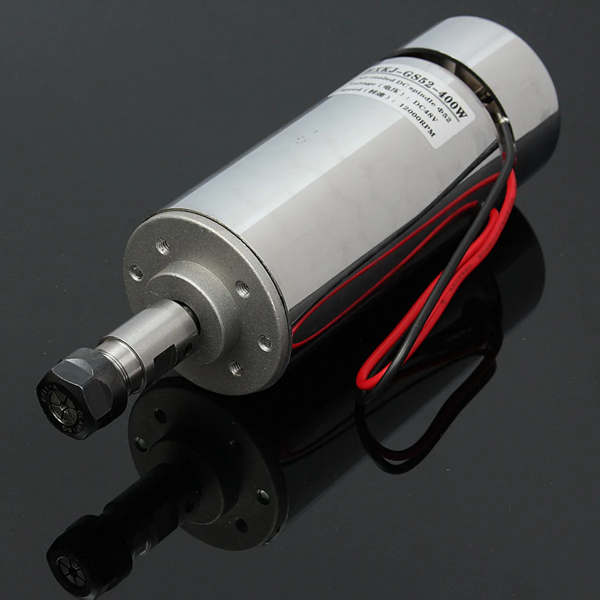 400W DC 12V-48V 12000rpm High-speed Air Cooled Spindle Motor 500mN.m for Engraving Milling