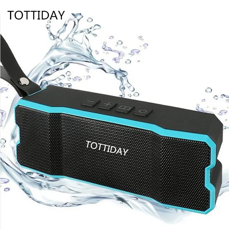 

TOTTIDAY Waterproof IPX6 Bluetooth Speaker Outdoor/Family Stereo Wireless Speaker for IPhone and laptop built-in 4500mah Battery