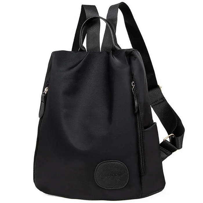Korean Fashion Waterproof Magnet Hook Bucket Bags Casual Women Solid Color Nylon Polyester Backpack | Багаж и сумки