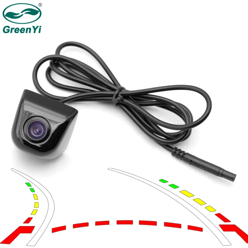 

GreenYi Intelligent Universal Vehicle Backup Camera Car Rear View Reverse Trajectory Camera with Dynamic Guide Line Metal Shell