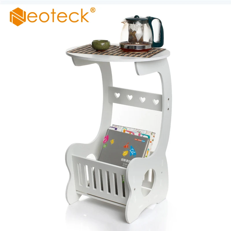 Neoteck تخزين حامل رفوف الأبيض جولة الجانب نهاية مصباح القهوة الجدول Magzine حامل رف نوم مع 2 في 1 البسيطة مفك Neoteck تخزين حامل رفوف الأبيض جولة الجانب نهاية مصباح القهوة الجدول Magzine حامل رف نوم مع 2 في 1 البسيطة مفك