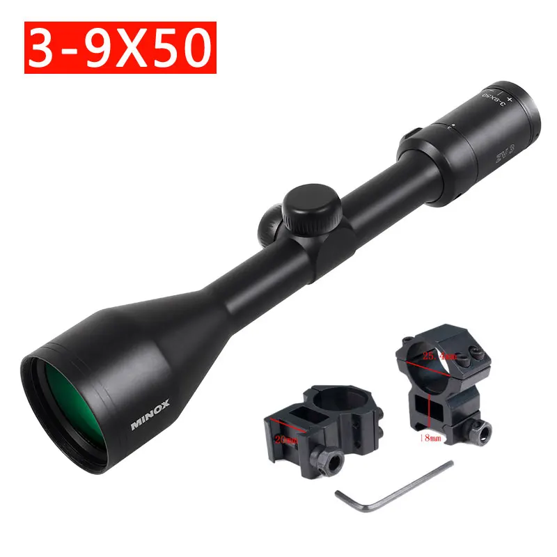 HD ZV 3-9X40 тактическая стрельба оптика прицелы BDC Сетка охотничий оптический прицел для продажи дешево - Цвет: 3-9X50(high 20mm)
