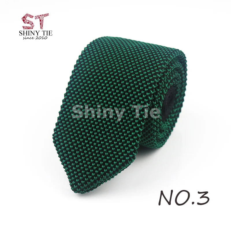 Yiyanyang классический вязаный галстук сплошной цвет 6,5 см шеи галстуки для мужчин точка Полосатый треугольник тканый галстук зимние вечерние аксессуары