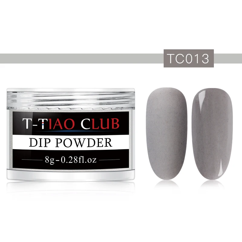 T-TIAO CLUB Dipping Nail Powders Gradient French Nail Natural Color Holographic Glitter Without Lamp Cure Nail Art Decorations - Цвет: AAS03807