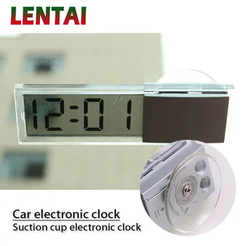 

LENTAI For Jeep renegade wrangler grand Alfa Romeo 159 147 Ssangyong Saab Infiniti 1PC Car Clock Suction Cup LCD Display Digital