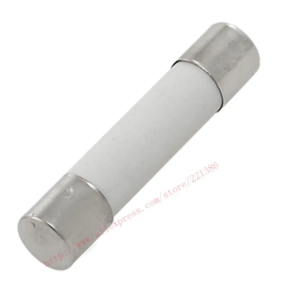 

Wholesale 10PCs/Lot x 10 Pcs 250V 0.5A 6x30mm Cylindrical Ceramic Tube Fuses Link