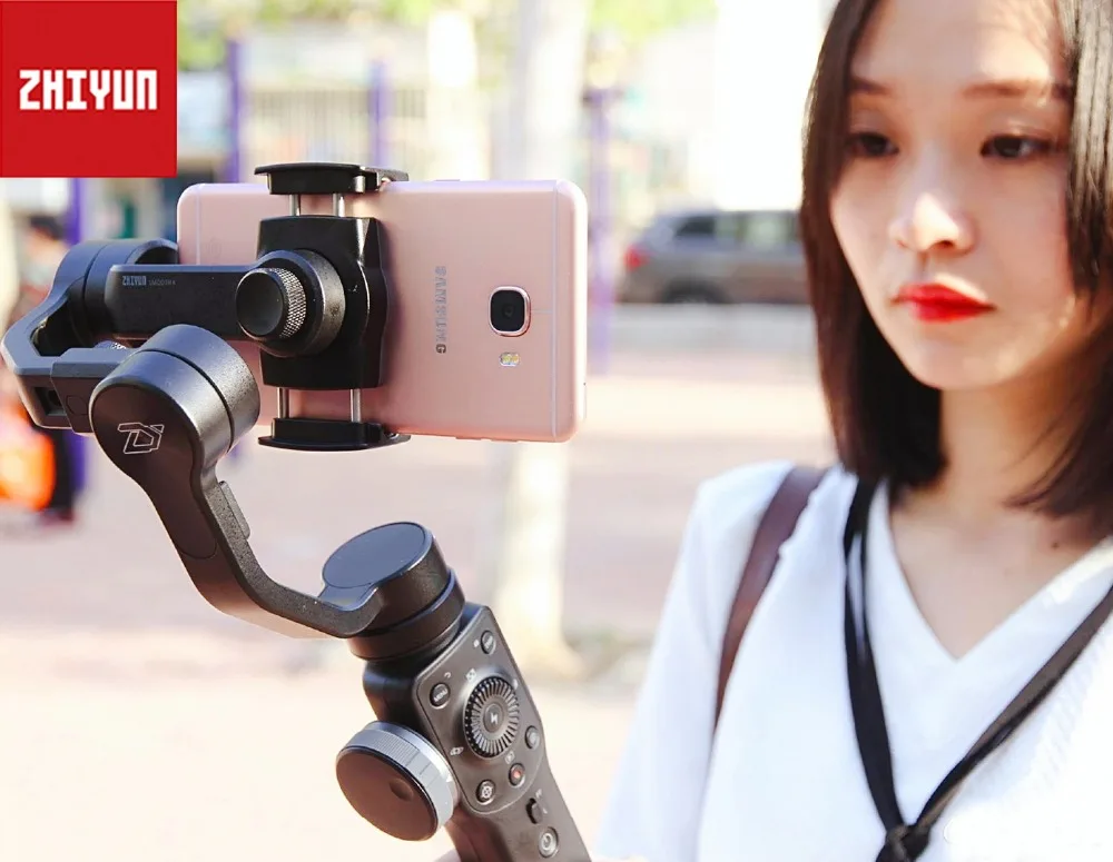 

INSTOCK Zhiyun Smooth 4 Q 3-Axis Handheld Gimbal Stabilizer for Smartphone action camera phone Portable sjcam Vertical Shooting