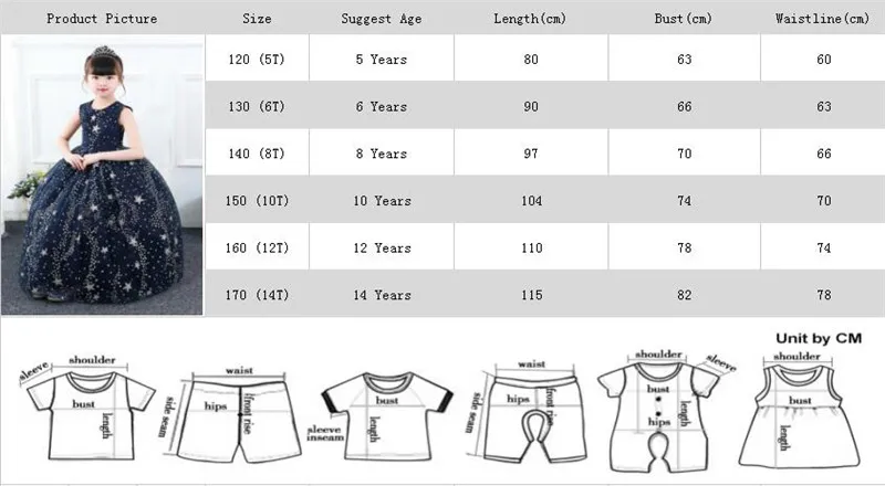 От 5 до 14 лет платье со звездой для маленьких девочек; Одежда для девочек Карнавальный костюм Новогодняя одежда для рождественской вечеринки; платье принцессы для подростков