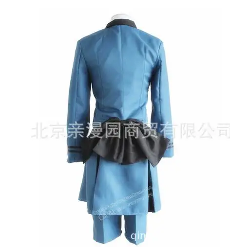 Сиэль косплей одежда Горячая синий Shitsuji Ciel Phantomhive Аниме Черный Дворецкий Косплей Костюм весь комплект