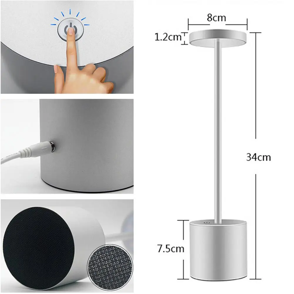  TPFOCUS 2019 Hot 4W LED USB Rechargeable Table Light Stylish Night Light with 2-mode Eye-Protect La - 33063310854