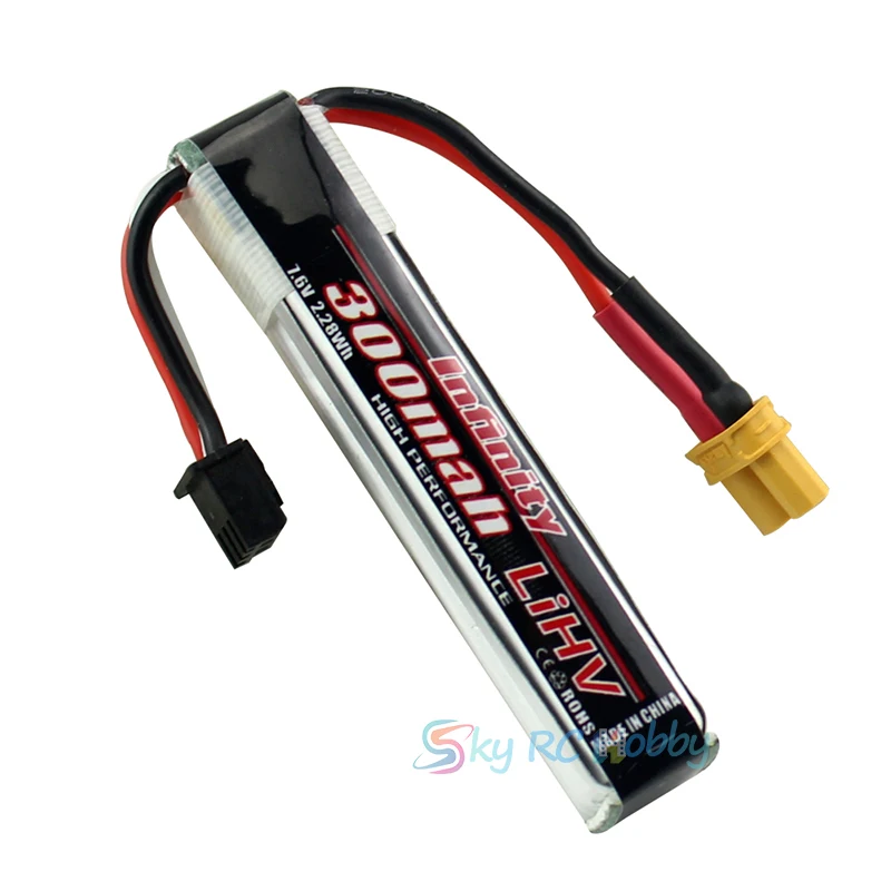 Батарея Infinity 260/300 мАч 3 8 В 7 6 1S 2S FPV с вилкой PH2.0/XT30U 5 шт.|Детали и аксессуары| |
