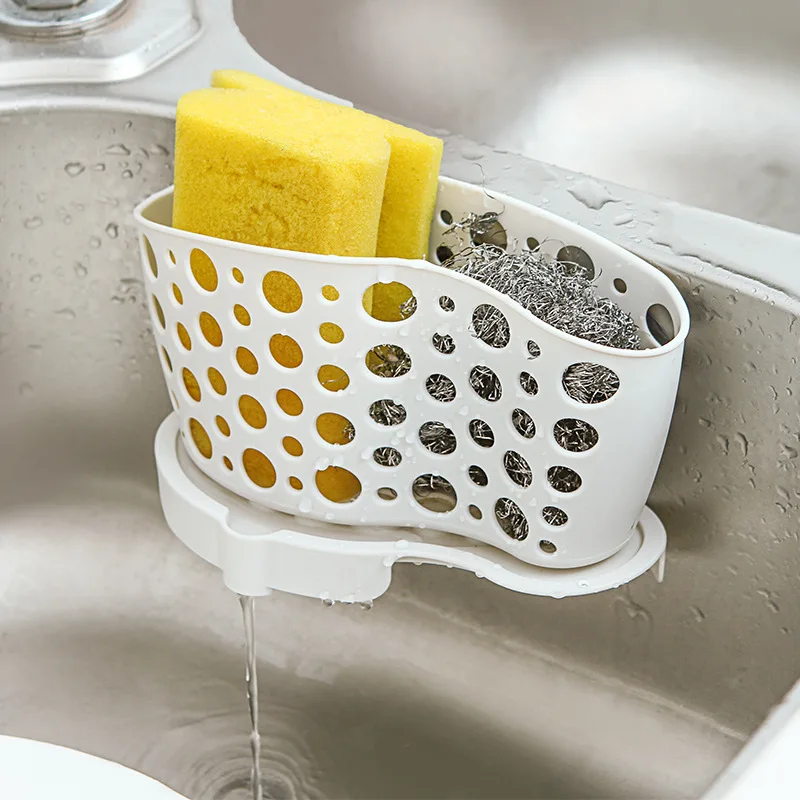 Kitchen sink drain basket cutlery storage basket bathroom suction cup