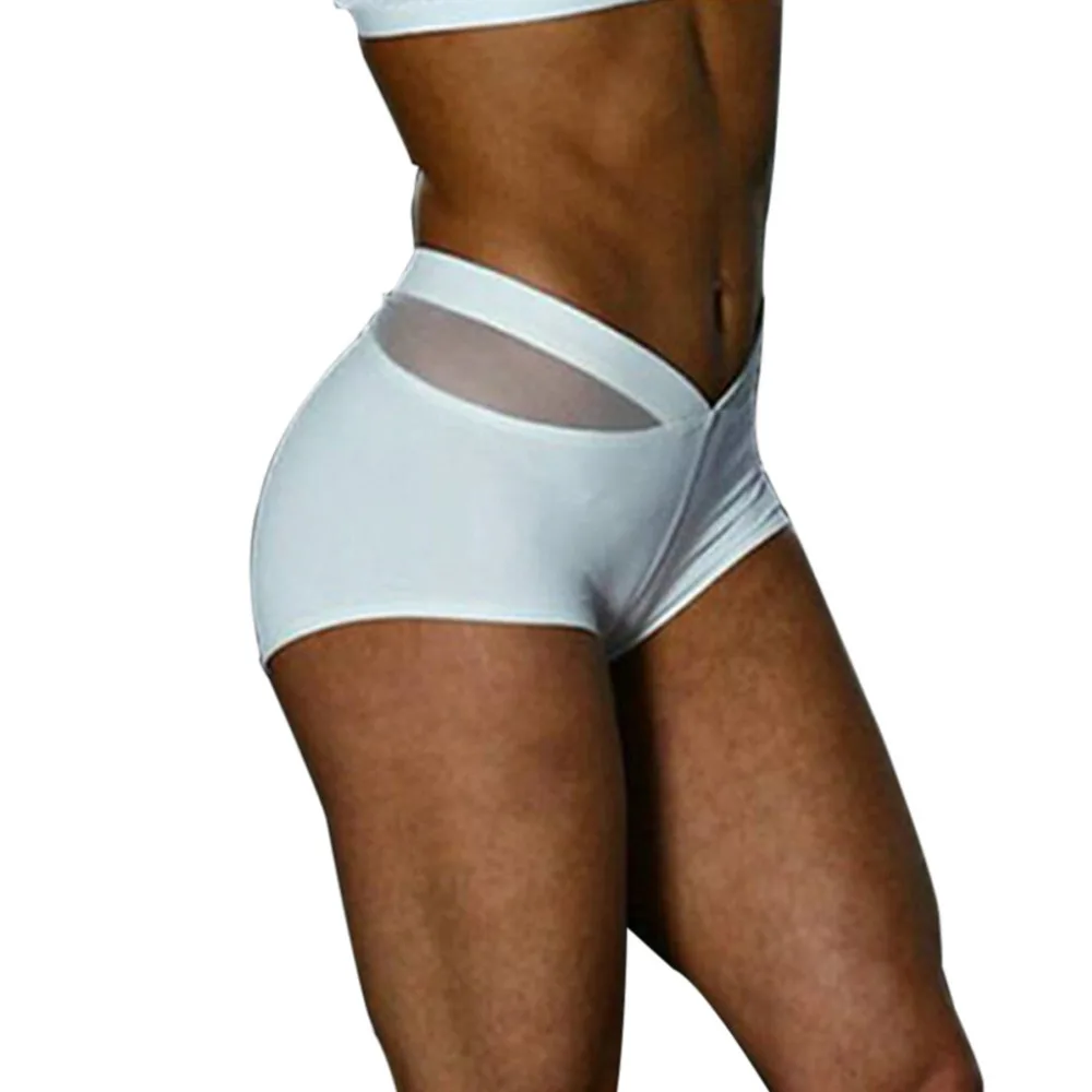 

Women Sports Shorts Gym Workout Waistband Skinny Short Pants 2-21