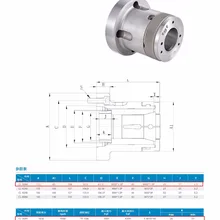 Цанговый патрон питания CL-30A4+ цанги 163E-6, 8, 10, 12, 16, 20, 25, 28, 30+ цанги 163E-22H, 24 H(TGT
