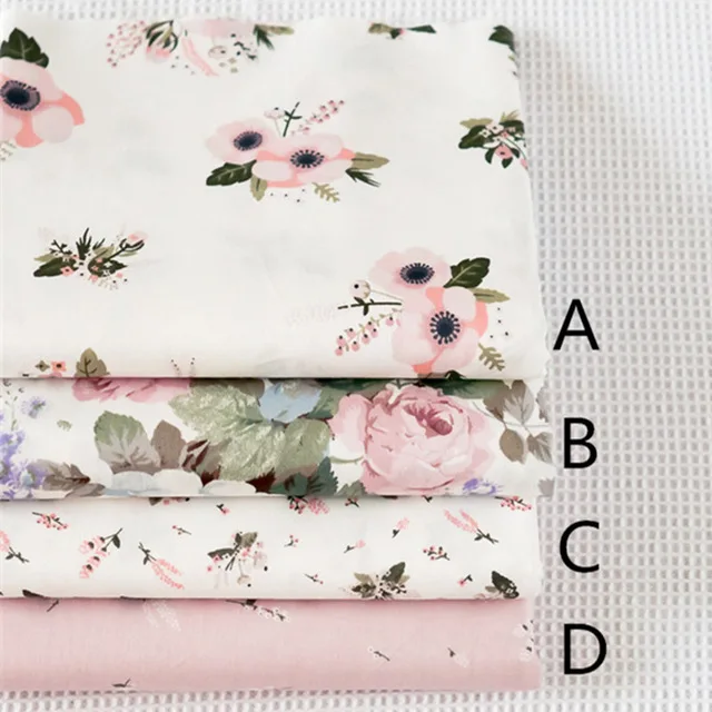 160cm-50cm-shabby-chic-pink-floral-Cotton-fabric-seam-dressmaking-quilt-craft-material-scrapbooking-zakka-diy.jpg_640x640