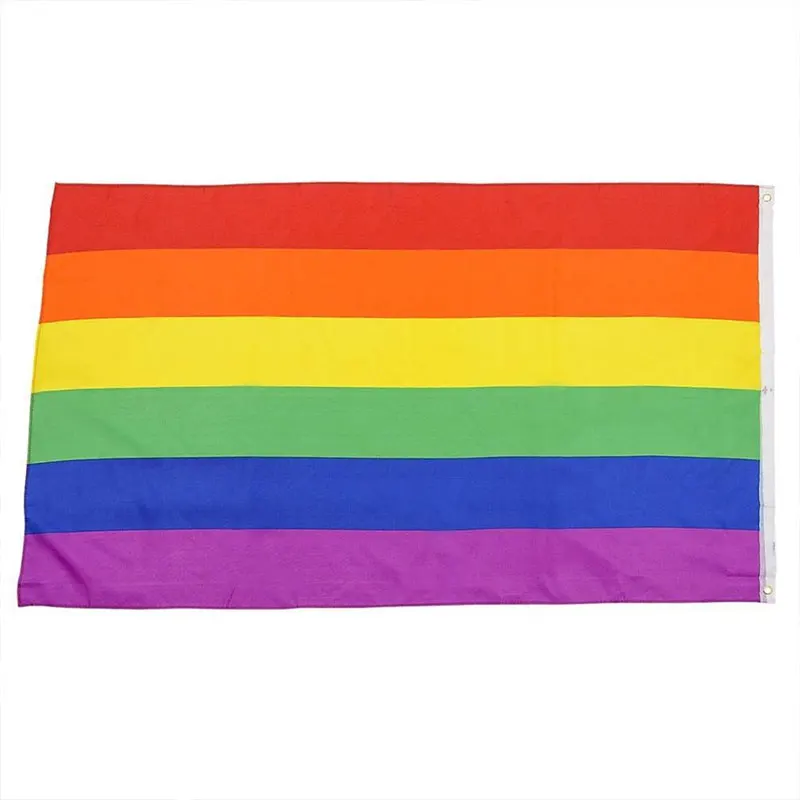Lgbt Rainbow Flag 3x5ft Polyester Standard Flag Gay Pride Peace Flags Indoor In Flags Banners