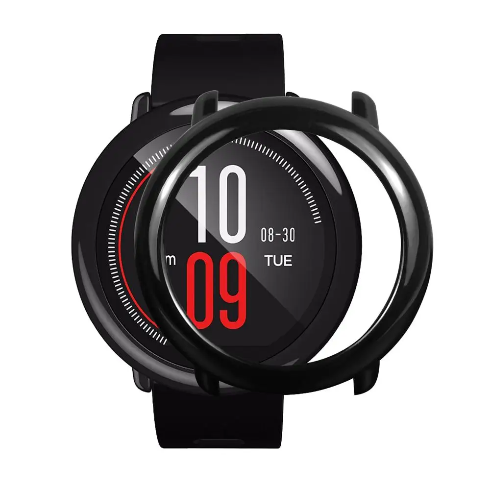 Slim Frame PC Case Cover Protect Shell For HUAMI AMAZFIT Smart Watch Accessories H7TY0 Black/White/Red/Gray/Blue/Yellow/Orange |