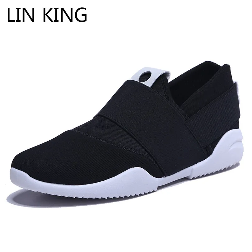 Chaussures Glissement orange Décontracté Lumière Respirant Confortables Sur Lin Black Pour Toile blue Mocassins Appartements Hommes D'extérieur Homme Baskets Roi De qpW1Yt8