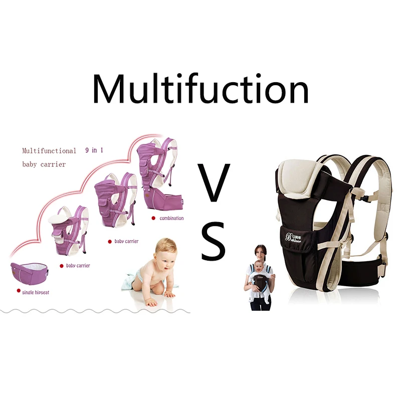 Gabesy Baby Carrier Ergonomic Carrier Backpack Hipseat for newborn and prevent