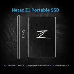 Netac Z1 USB 3,0 Супер Скорость 460/370 МБ/с. Портативный SSD Внешний твердотельный накопитель ssd Портативный