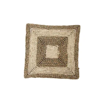 

Natural Vintage Straw Trivets Pot holder Handmade Woven Corn Braided Placemat 3pcs a lot