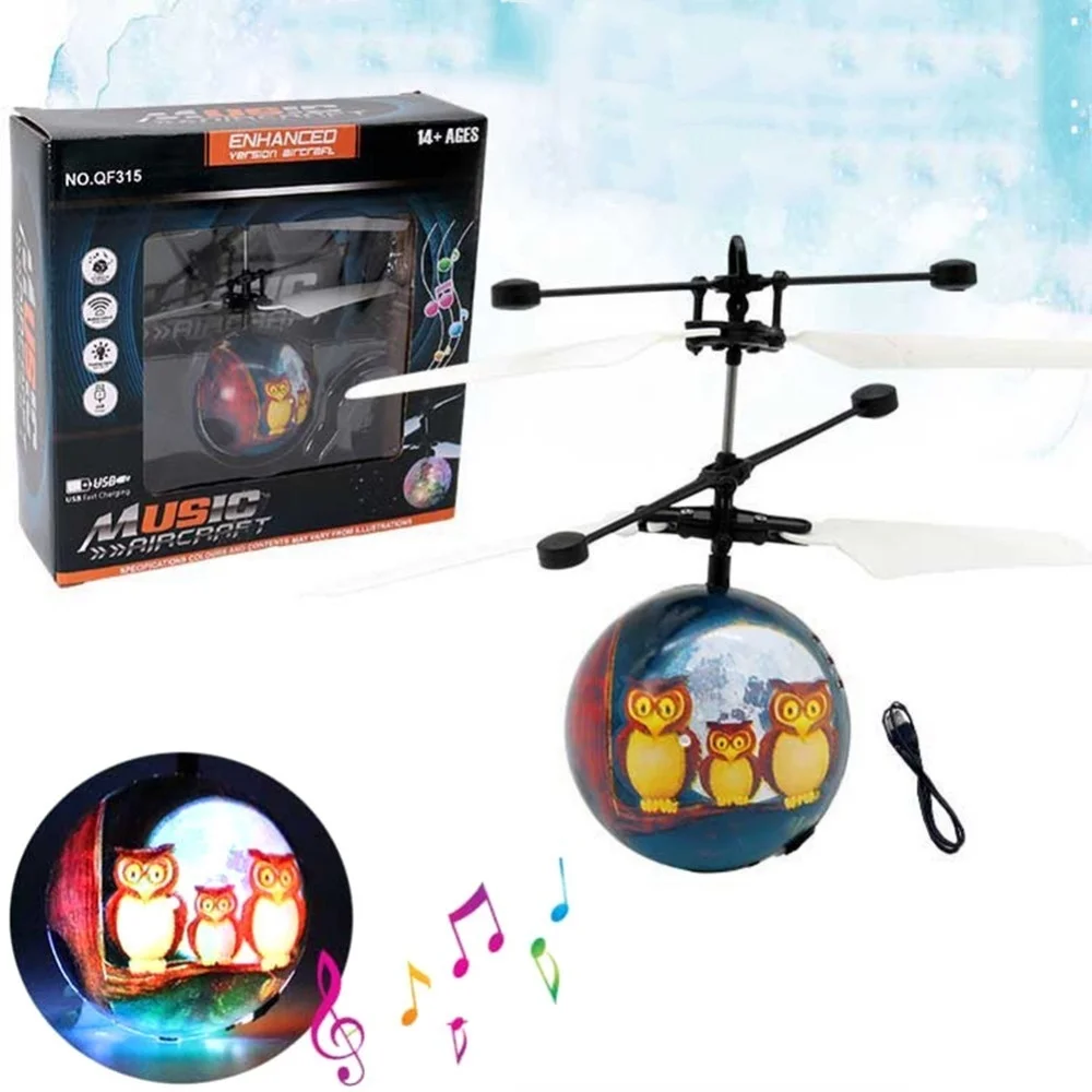 Colorful Flying Ball Helicopter RC Drone Built-in Shinning LED Lighting Toys for Kids | Игрушки и хобби