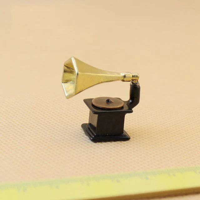 wholesale 112 dollhouse miniature Mini phonograph doll accessories toy