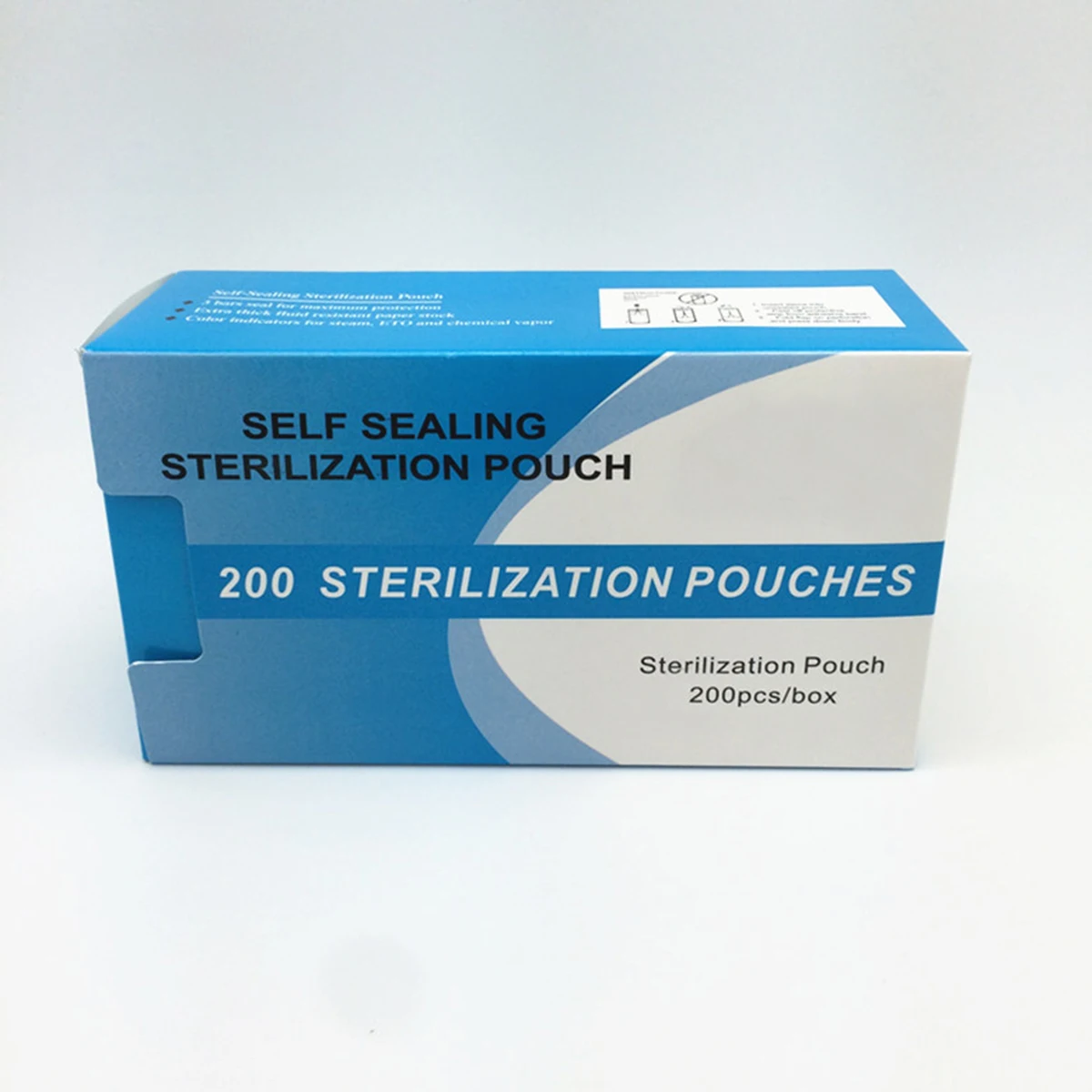 Kopen 200Pcs 90*165mm Wegwerp Tandheelkundige Self Sealing Autoclaaf Sterilisatie Zakjes Medische Grade Papier Tattoo Lab Tool Opslag tas
