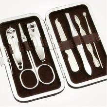 Педикюр Маникюр Набор Для Наращивания Ногтей 7 шт маникюрный набор для ногтей,Nail Art Пинцет Ногтей Инструмент Ногтей Ножницы Резак Зажим Маникюр набор набор для наращивания ногтей. набор пилок для ногтей