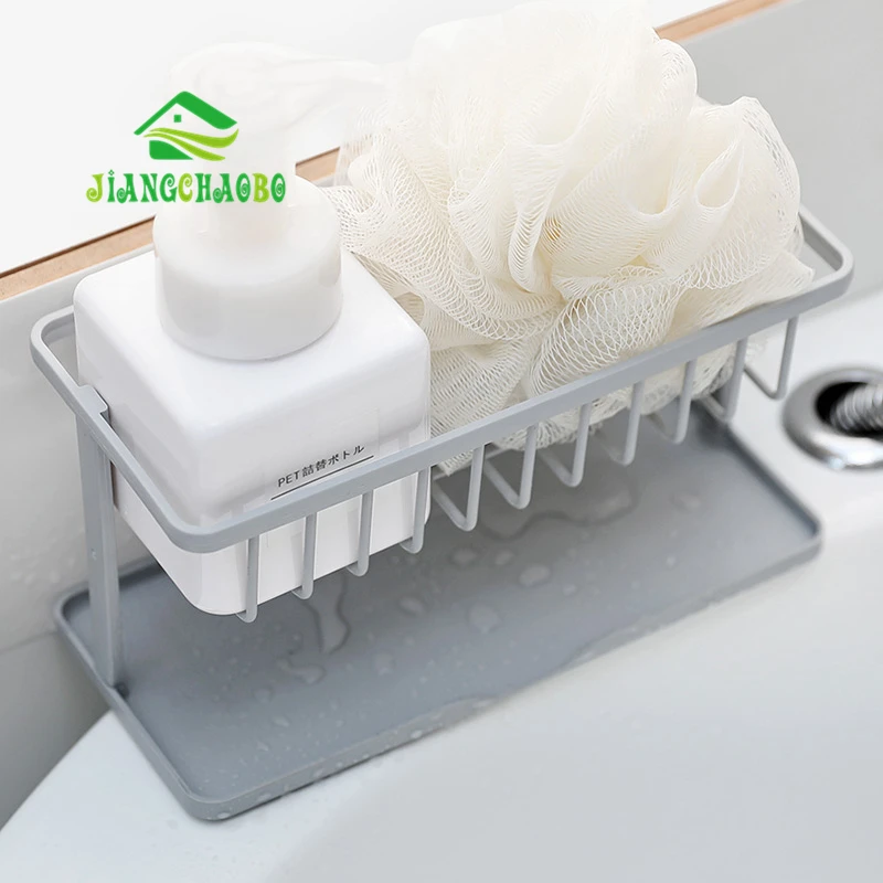 JiangChaoBo مزدوجة الإسفنج استنزاف تخزين الرف المنزلية المطبخ تنظيف خرقة رف بالوعة كونترتوب رف JiangChaoBo مزدوجة الإسفنج استنزاف تخزين الرف المنزلية المطبخ تنظيف خرقة رف بالوعة كونترتوب رف