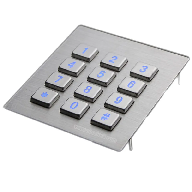 Клавиатура управления доступом/клавишная приставка из нержавеющей стали для киоска