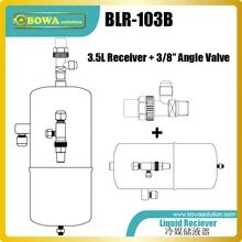 3.5L жидкостные рециверы с угловым клапаном(3/" NPT до 3/8" SAE клеш) хорошая конструкция для трубопровода EVI источника воздуха Тепловая насосная установка