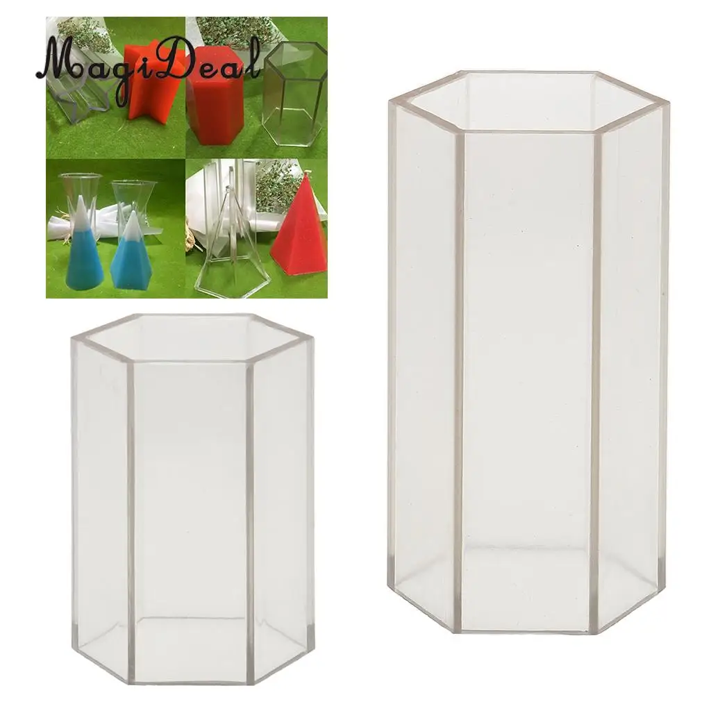MagiDeal Hexagon Shape Candle Mould Soap Mold for DIY Candle Making Handmade Soap DIY Accessories Home Decor