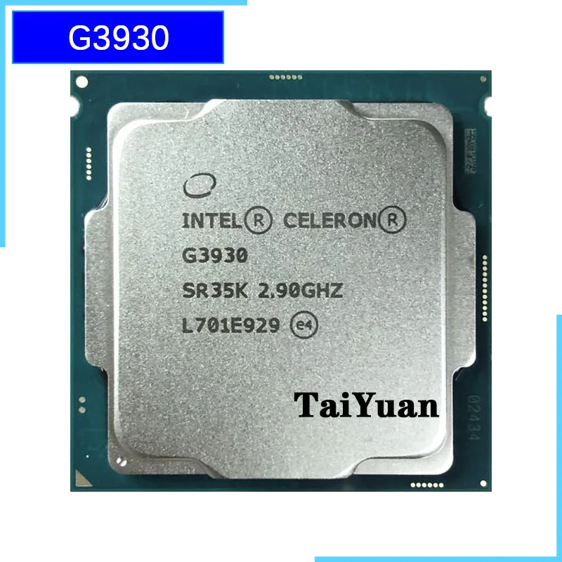 Двухъядерный процессор Intel Celeron G3930 2 9 ГГц двухпоточный Мб 51 Вт LGA 1151|Процессоры| |