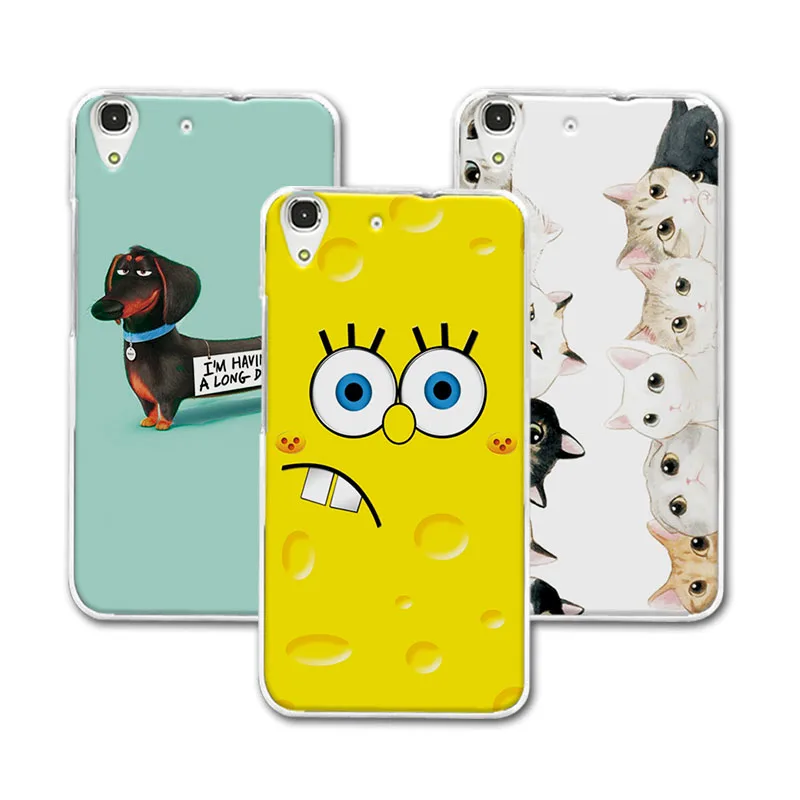 

For Huawei Y6 II Soft Silicone Case Cover For Huawei Y6 II Huawei Y6ii 5.5" Case Bear Cartoon Painting Protector Y6II Case