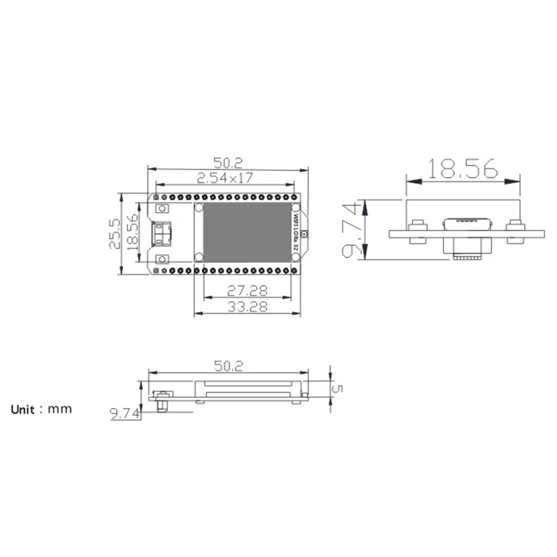 2 шт. 868 МГц-915 МГц Sx1276 Esp32 Lora 0,96 дюймов синий oled-дисплей Bluetooth Wifi комплект Lora 32 модуль Iot макетная плата