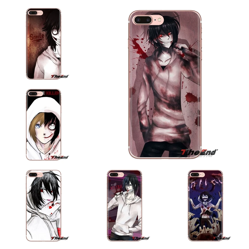 Прозрачные мягкие чехлы для Huawei Mate Honor 4C 5C 5X 6X 7 7A 7C 8 9 10 8C 8X 20 Lite Pro Jeff the killer Horror Animation |