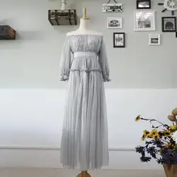 2019 Лето Макси элегантное вуаль длинное женское платье для путешествий Туника фея платья для вечеринок суд стиль до щиколотки с открытыми