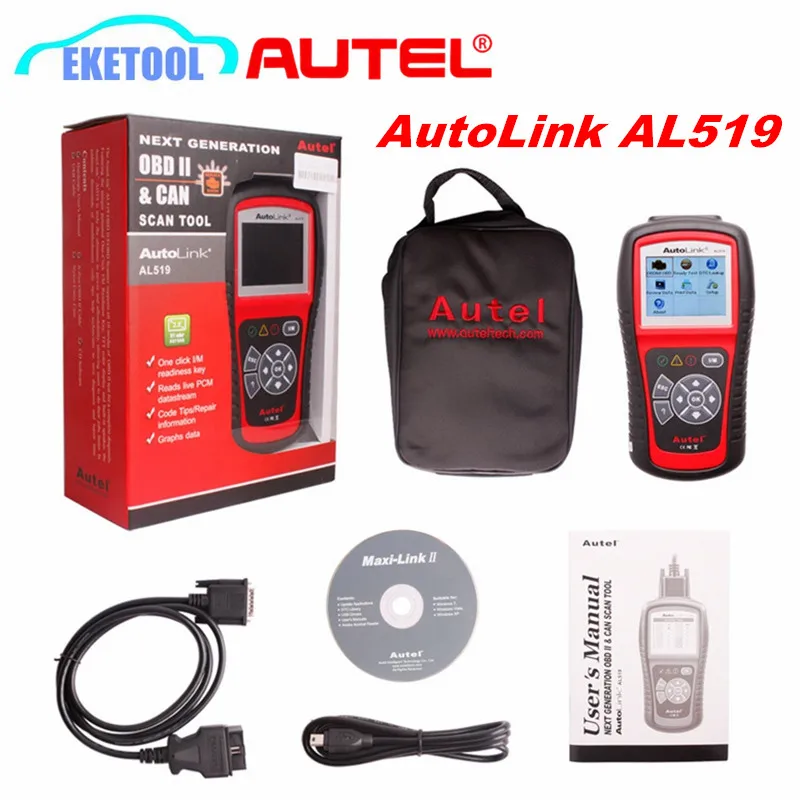 100 Original Autel AutoLink AL519 OBD2 Auto Diagnostic Tool Car DTC