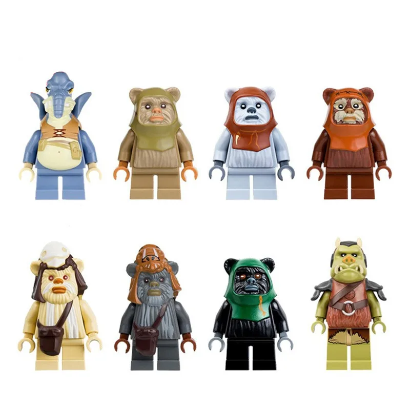 

8 Styles Watto/Wicket W Blocks Mini Figures Toy Building Blocks Compatible With LegoINGlys Toys For Kids Action Figure ABS 4.5cm