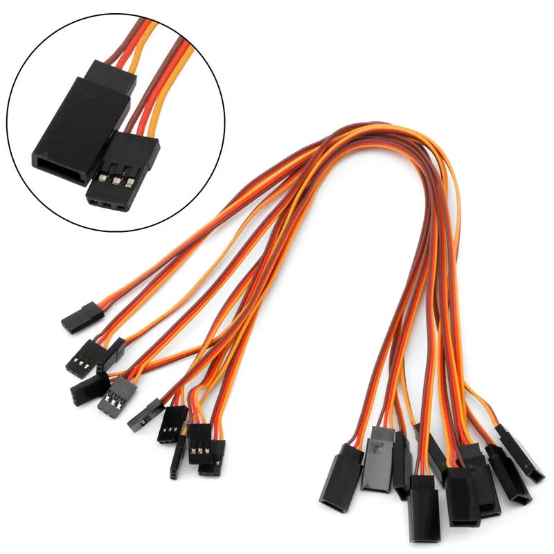 10 шт. см 15 20 26AWG штекер Futaba JR сервопривод удлинитель свинцовый провод