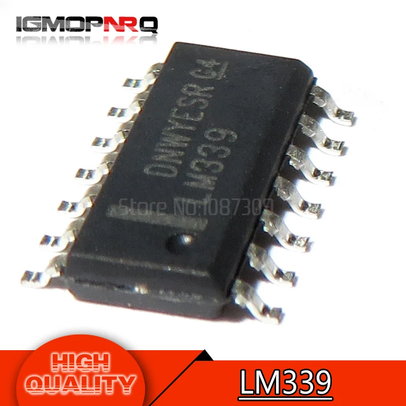100pcs LM339 SOP-14 LM339 339 SOP14 TI POWER QUAD VOLTAGE COMPARATORS