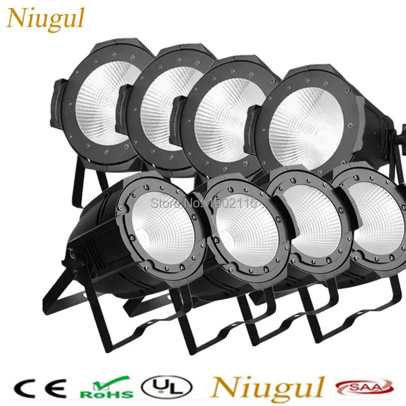 

8pcs Best Quality High Power COB 100W Par LED Par,DMX512 DMX Stage Light With Cool White And Warm White COB Strobe Effect Lights