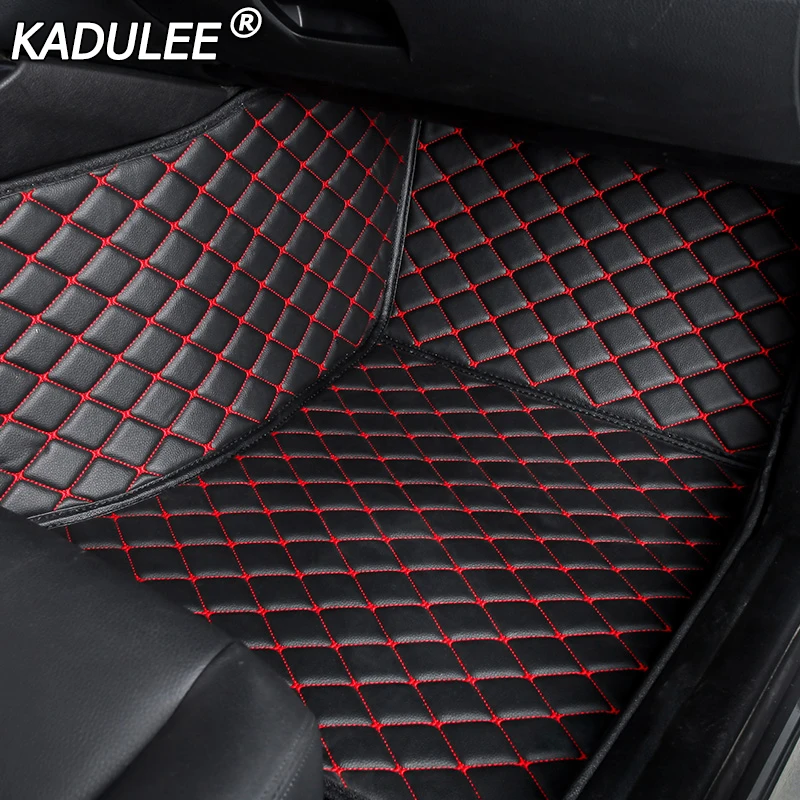 

KADULEE car floor Foot mat For Mitsubishi pajero sport 4 grandis lancer outlander xl 2017 2013 car accessories waterproof carpet