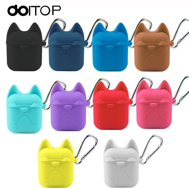 

Portable Earphone Case For Apple Airpods Silicone Shockproof Cover Case Headphone Case Earphone Accessories Protective Cover