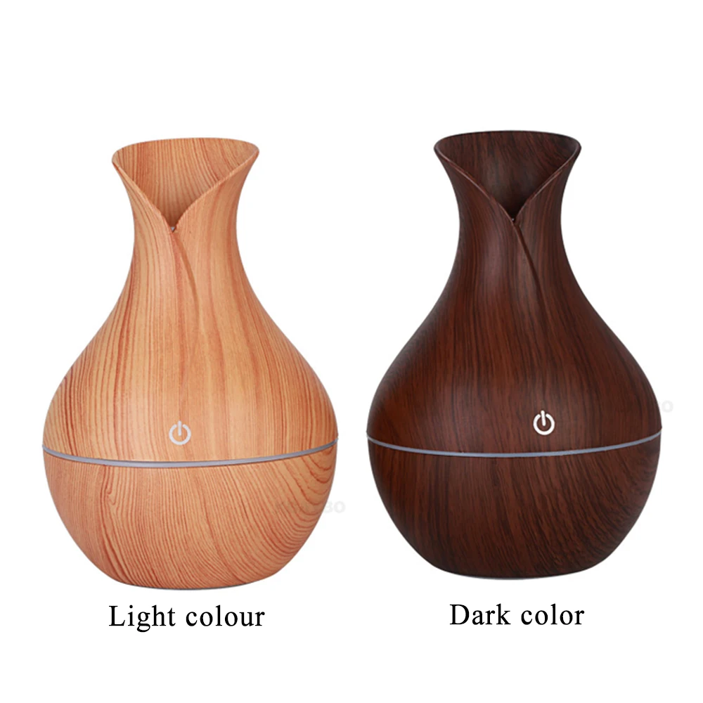 Details about   Aroma Essential Oil Ultrasonic Air Humidifier With Wood Grain Changing LED Light 
