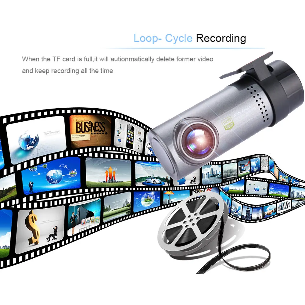 Podofo Mini WIFI Wireless DVRs Car DVR Camera DashCam 360degrees Rotation Video Recorder Digital Registrar Camcorder APP Monitor