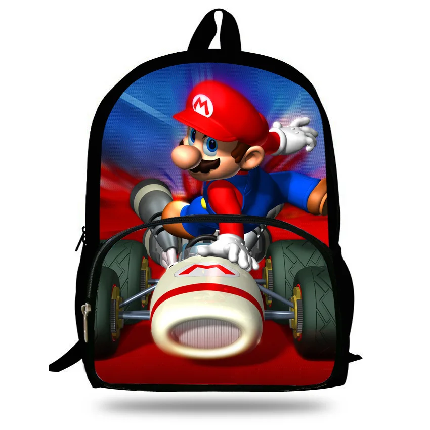 Аниме 16 дюймов Mochila супер рюкзак Марио Дети для подростков мультфильм девочка сумки детские школьные сумки Супер Марио принт От 7 до 13 лет