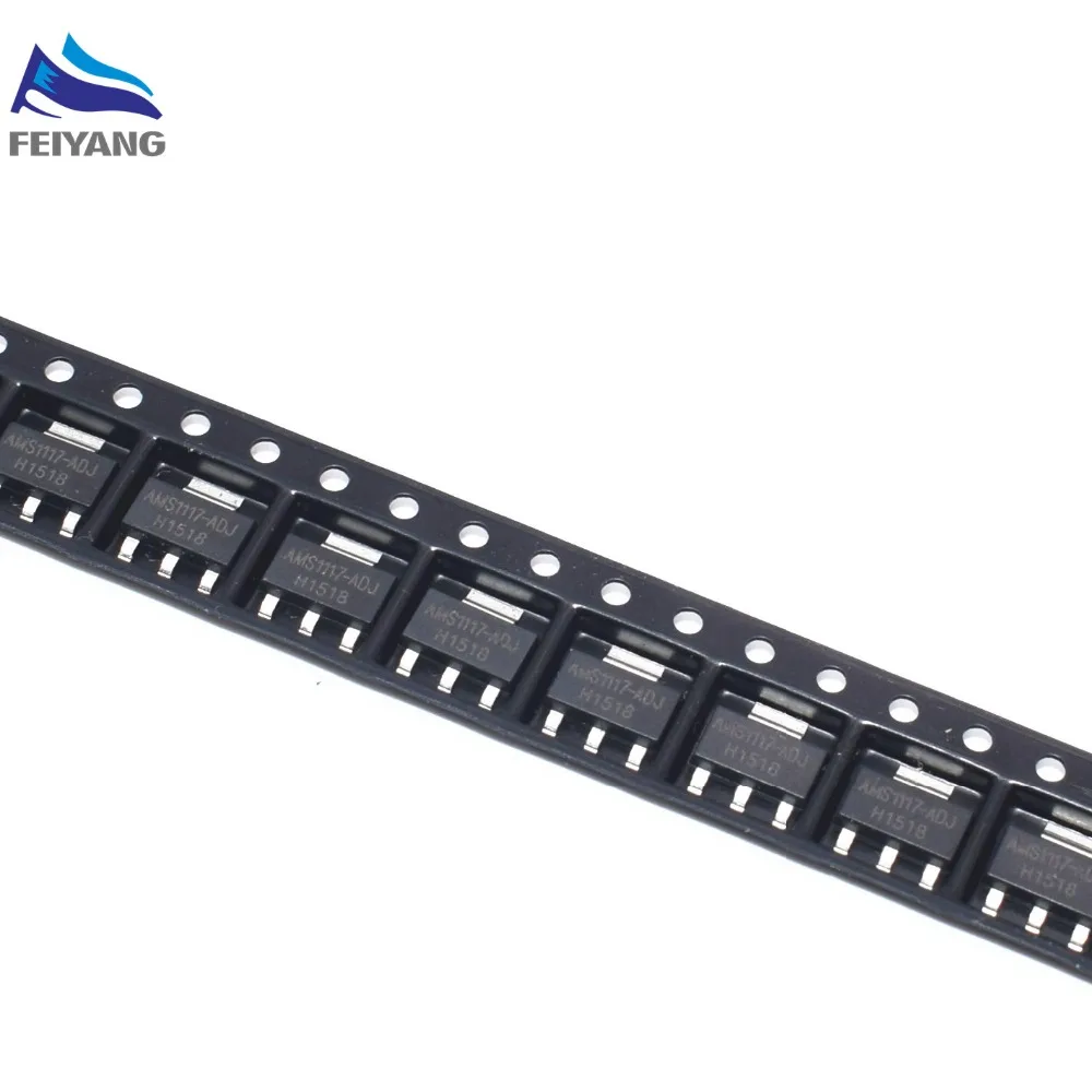 50PCS original AMS1117-ADJ AMS1117 LM1117 1A SOT-223 Voltage Regulator We only provide good quality | Электронные компоненты и